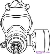Graffiti Gas Mask Drawing