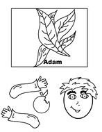 Toilet Paper Roll Craft, adam, cutout