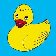 Rubber Duck Clip Art drawing