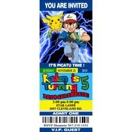 Ticket Birthday Invitations