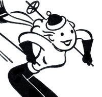 Funny Snow Skiing Clip Art