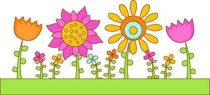 funny flower drawing