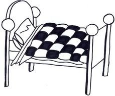 Cartoon Bed Clip Art N3