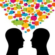 Ä°llustration of People Talking