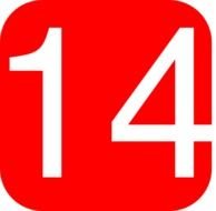 Number 14 Clip Art N3
