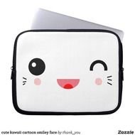 Cute Kawaii Cartoon Smiley Face Computer Sleeve