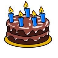 birthday brown cake drawing
