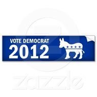 Vote Democratic Bumper Sticker