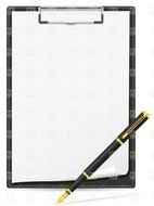 Pen And Paper Clip Art