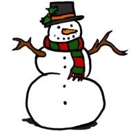 Christmas Snowman Clip Art N3