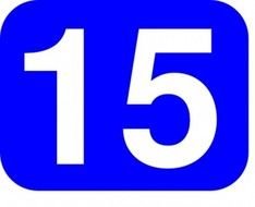 Number 15 Clip Art N4