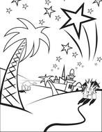 Three Wise Men Coloring Pages Printables