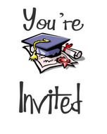 "You're Invited" sign clipart