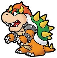 Super Paper Mario Bowser drawing