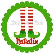 Christmas Elf Legs Clip Art