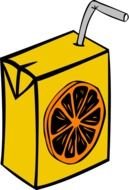 Cartoon Orange Juice drawing