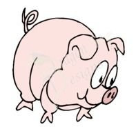Cartoon Pig Clip Art N8
