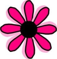 Pink Flowers Clip Art N11
