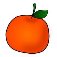 drawn square mandarin