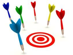 Missed Target Clip Art drawing