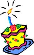 clip art with Birthday cake