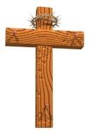 Clip art of Wooden Cross