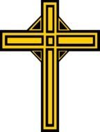 gold Cross Clip Art drawing