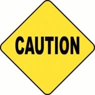 Clip art of yellow caution Sign