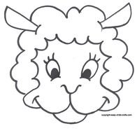 Free Printable Sheep Mask Template