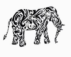 Fashion Elephant Tattoo Designs
