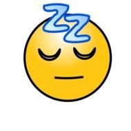 Sleeping smiley face clipart