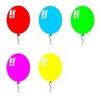 Clipart of the Balloons