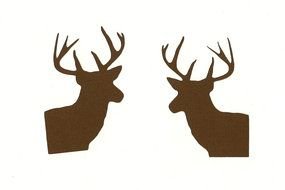 Deer Head Silhouette Clip Art N3