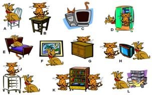 Preposition Worksheets drawing
