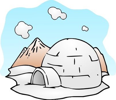 Cartoon Igloo Clip Art