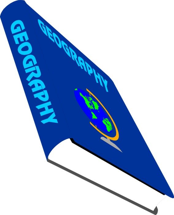 Colorful drawing with the geography clipart