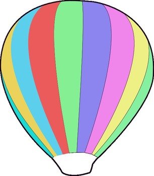 Hot Air Balloon Clip Art N20