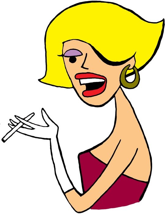 Crazy Old Lady Clip Art N2