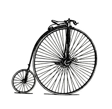 Vintage Bicycle Clip Art