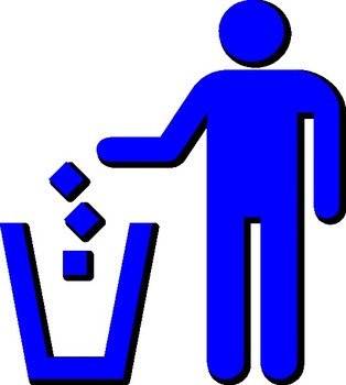 Trash Signs Clip Art