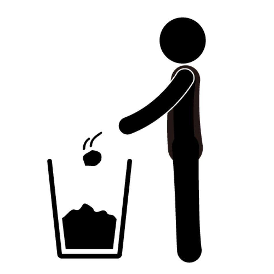 Throw Away Trash Drawing Free Image Download