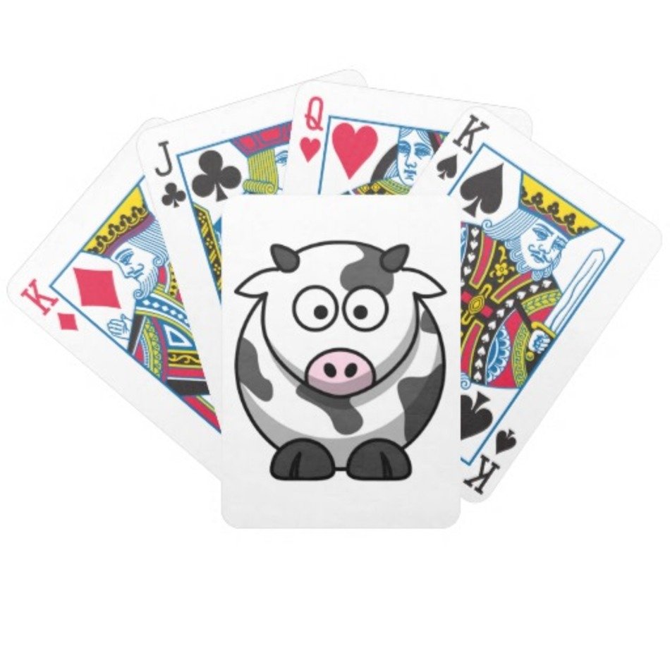 Cute Cartoon Cows With Big Eyes