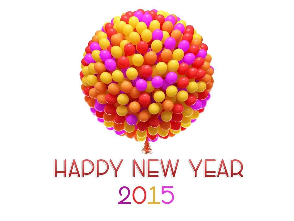 Happy New Year 2015 as picture for clipart