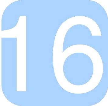 Number 16 Clip Art N3