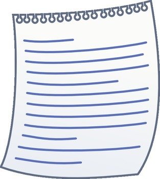 Writing On Paper Clip Art