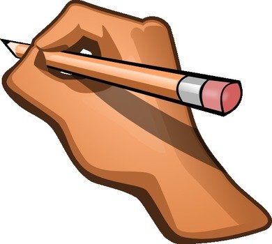 Hand Writing Clip Art N2