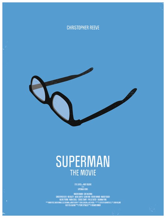 Superman The Movie Glass