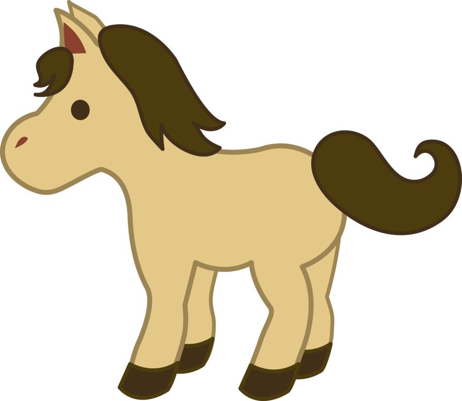 Cute Cartoon Horse Clip Art N2