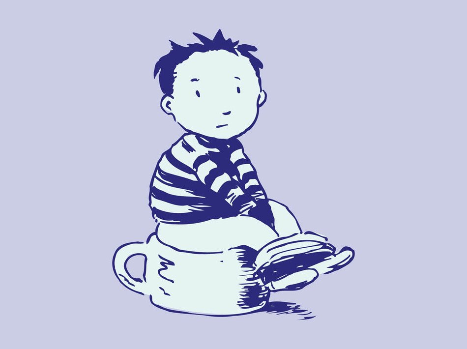 Ä°llustration of Potty Training Boy