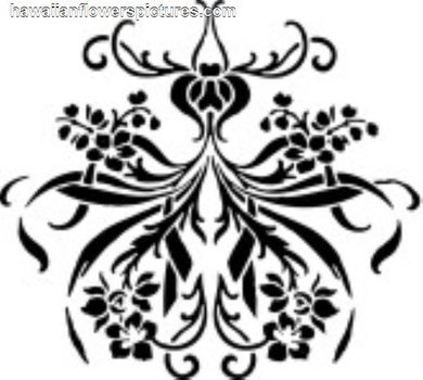 Hawaiian Flower Clip Art N13